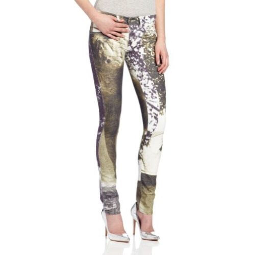 Diesel Women's Livier Super-Slim Legging Jean Multicolor Print 29x32